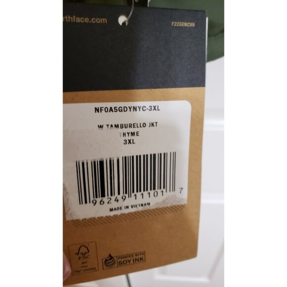 New The Northface Coat Jacket Sz XXXL 2X 3X Tamburello - Picture 4 of 7